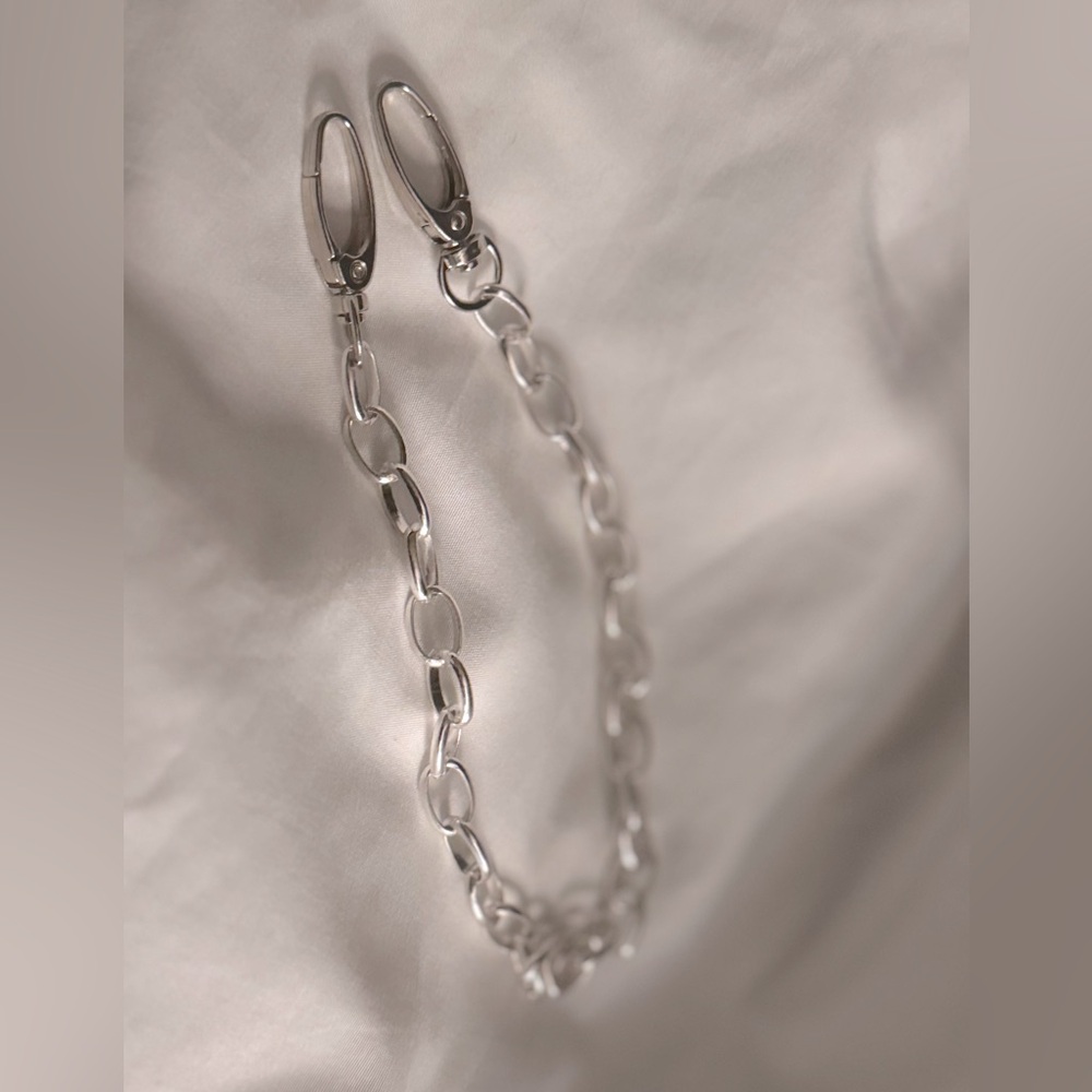 Silver bag chain extender / charm chain / replacement strap